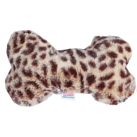 MIRAGE PET PRODUCTS 6 in. Plush Bone Dog Toy Cheetah 40-36 CHT